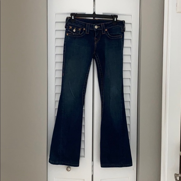 True Religion Joey Twisted Seam Flare Jeans - Picture 2 of 10